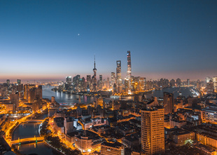 上海东方明珠延安路高架陆家嘴金融外滩海报制作客厅装饰画B7027C