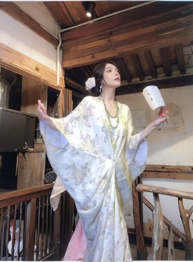 MOSS STUDIO【遇卿南亭】国风新中式禅意夏季全亚麻印花连衣裙女