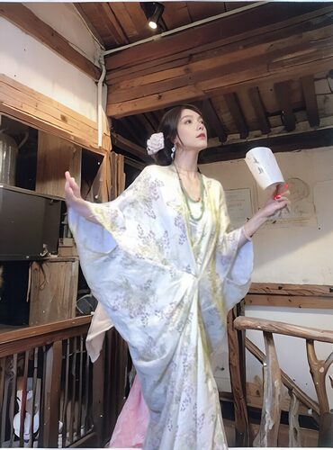 MOSS STUDIO【遇卿南亭】国风新中式禅意夏季全亚麻印花连衣裙女