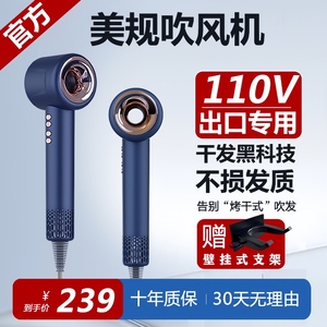 美版高速吹风机110V电吹风机家用官方正品负离子护发台湾风筒美规