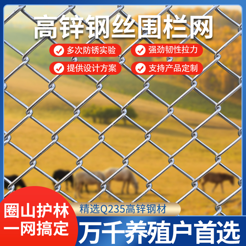 热镀锌铁丝网围栏栅栏户外养殖防护钢丝网圈果园养鸡拦牛羊安全网