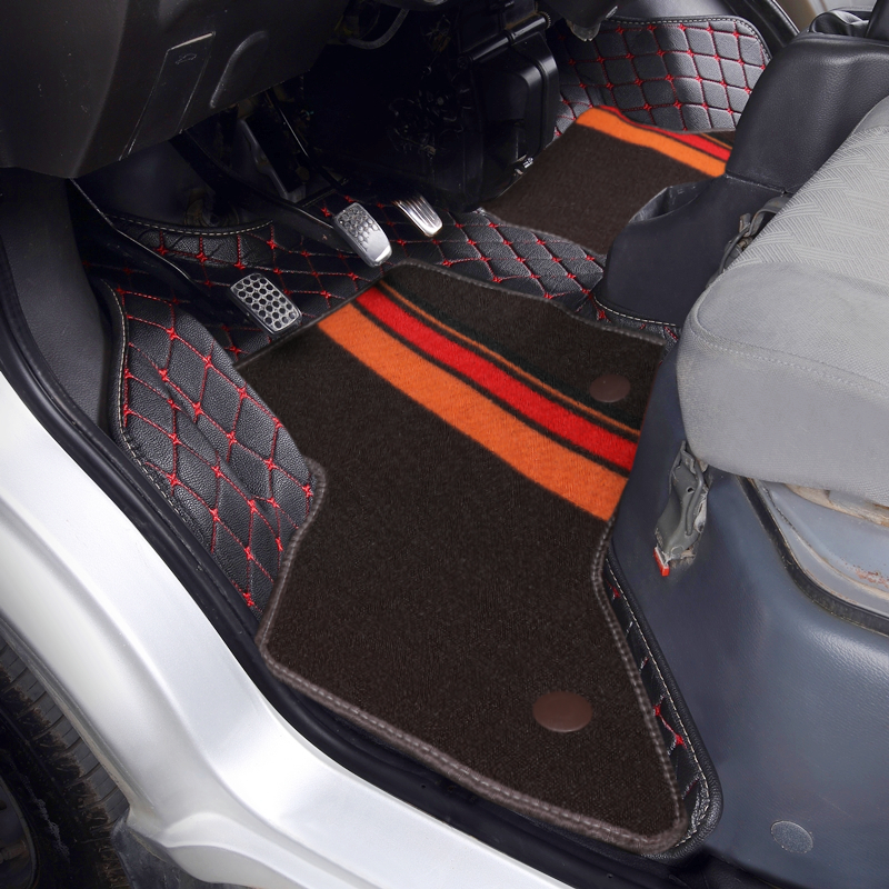 瑞驰EC35二代脚垫EC36东风新能源电动面包车垫子皮革大包围双层丝