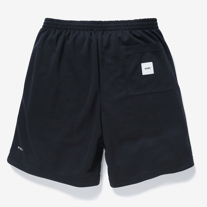 WTAPS 23SS休闲刺绣五分裤夏季潮日系运动宽松黑色短裤直筒裤子