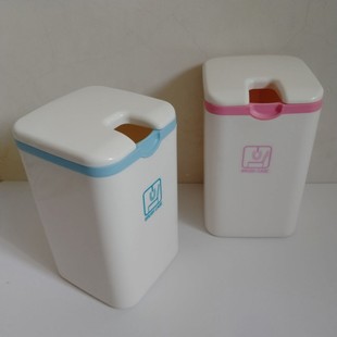 日本进口YAMADA马桶刷底座架清洁刷收纳盒收纳桶迷你翻盖架子 筒