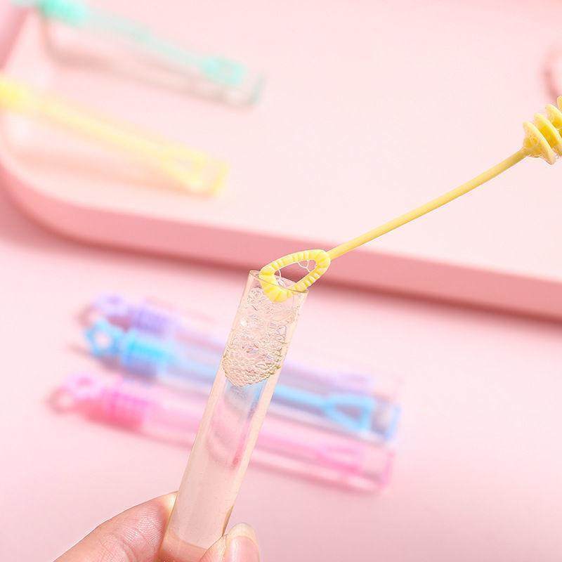 THE TEST TUBE BUBBLE IS NOT EASY TO BREAK THE BUBBLE WAND MINI BLOWS THE BUBBLE CAN NOT BURST THE BUBBLE TOY OUTDOOR PARENT-CHILD BUBBLE GUM BUBBLE LIQUID