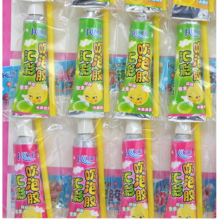 BUBBLE GLUE LARGE BLOWING BUBBLE GUM SAFE NON-TOXIC TOO AIR BALLOON KIDS BLOWING BUBBLE GUM PUZZLE CHILDHOOD NOSTALGIC TOYS