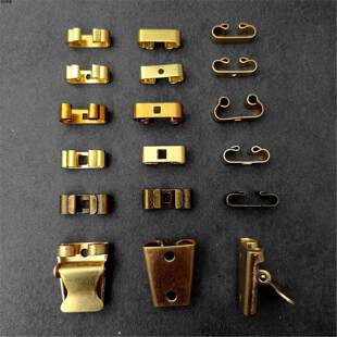 毛胚铜胚铁胚波洛扣件项链吊坠固定DIY可电镀喷漆焊接配件8字扣