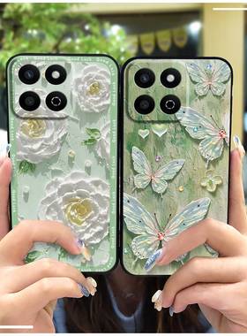 适用华为荣耀畅玩60 Plus/荣耀200Smart/荣耀X7C/Play9T手机壳花