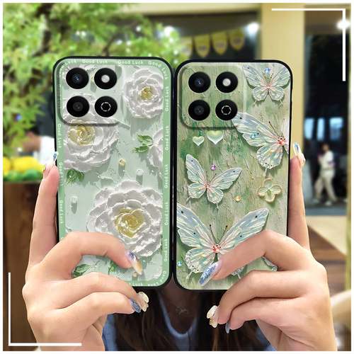 适用华为荣耀畅玩60 Plus/荣耀200Smart/荣耀X7C/Play9T手机壳花