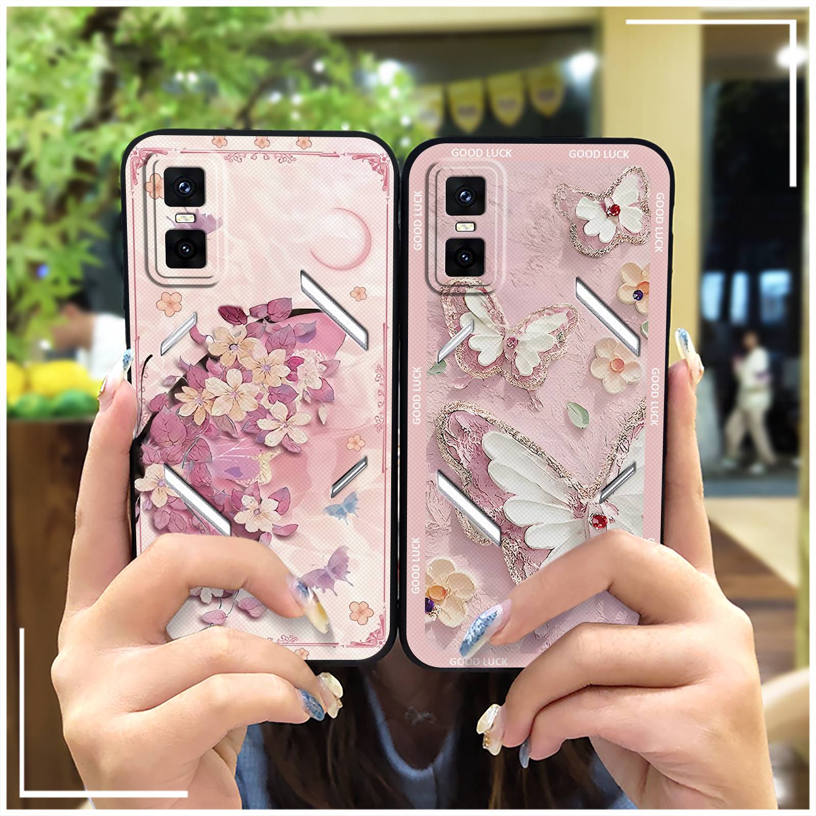 适用infinix GT 30 Pro/X6873手机壳质感纯色涂鸦个性潮流硅胶花