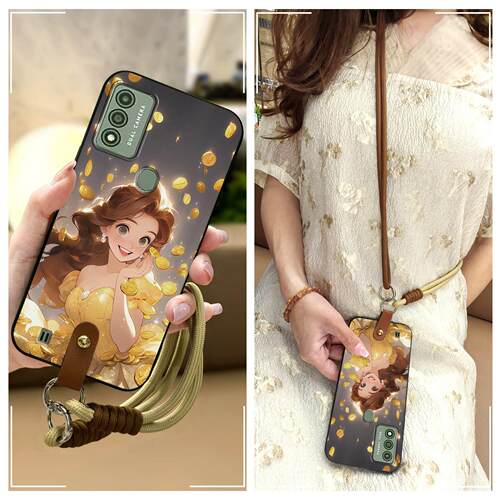 适用Wiko Voix/U616AT手机壳斜跨腕带女款数码创意挂脖散热青春软壳防尘硅胶潮流全包边新款情侣手提Q版卡通