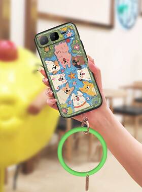 适用infinix Hot60i 5G/X6730手机壳青春潮流卡通硅胶挂手腕手环