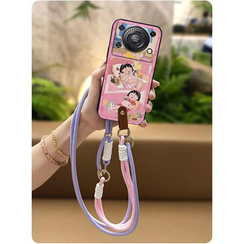 适用欧奇C60/Oukitel C60 Pro手机壳全包边防尘新款挂绳硅胶卡通