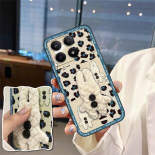 适用红米K70E/小米Poco X6 Pro 5G手机壳软壳青春潮流创意布贴3D