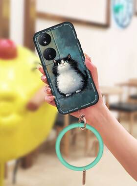 适用华为荣耀畅玩50 Plus/Play8T/X7b手机壳质感个性液态挂手腕