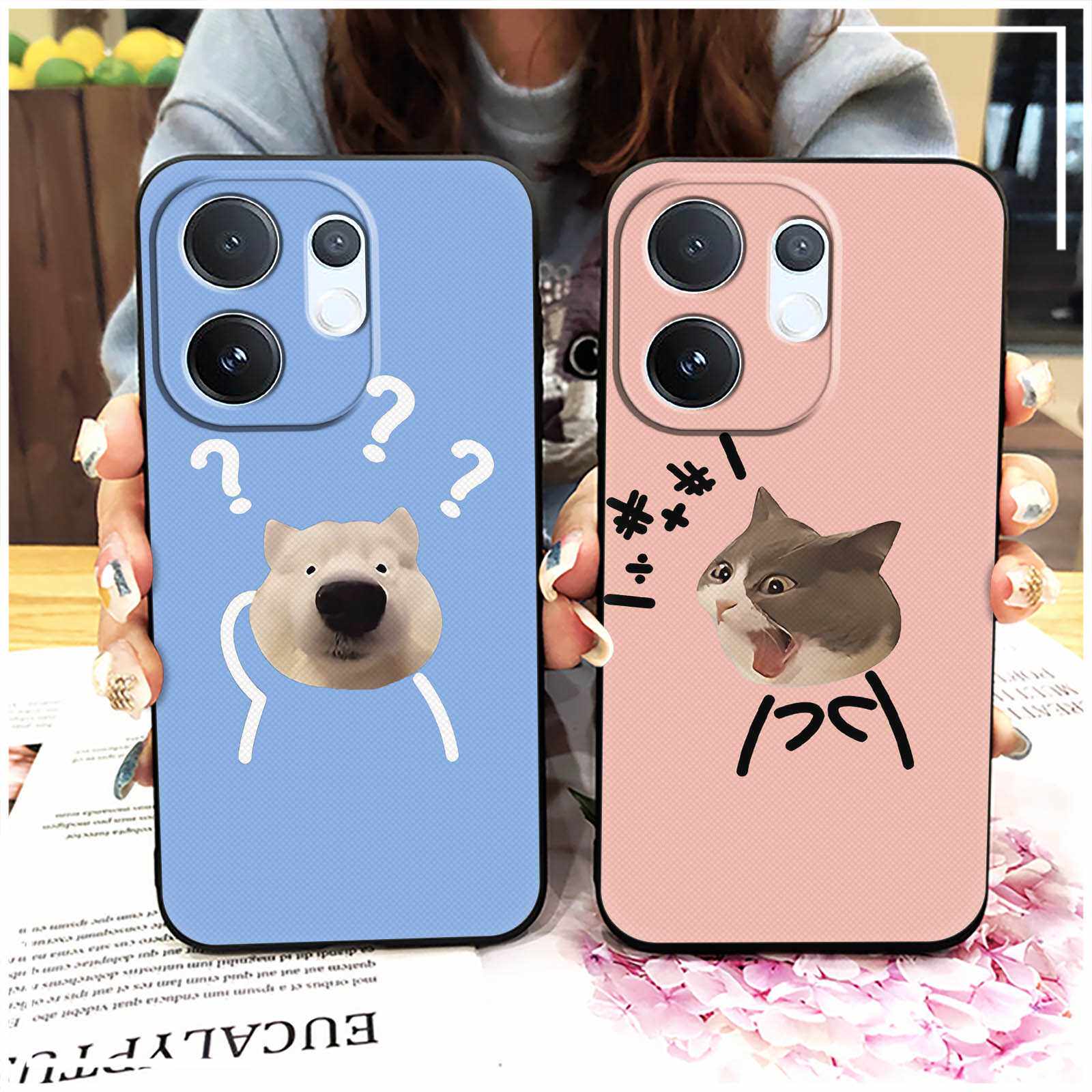 适用VIVO V70 5G手机壳青春趣味简约潮流硅胶软壳动漫奢华