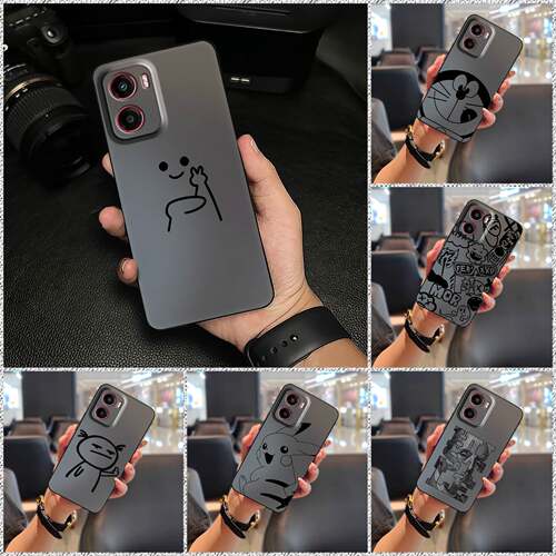 适用MOTO G05/E15手机壳新款数码卡通CP搞怪硅胶青春奢华质感简约可爱潮流情侣散热动漫男女款软壳纯色趣味