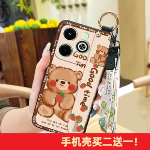 适用infinix X6528B手机壳奢华可爱潮流趣味指环散热支架 Hot40i