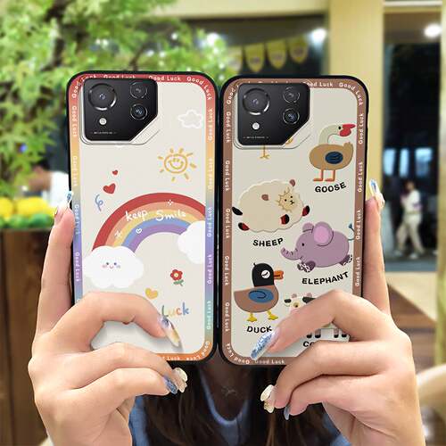适用华硕ROG8/Asus ROG Phone8 Pro手机壳奢华创意女卡通硅胶散热质感动漫全包边红软壳青春新款纯色数码防尘