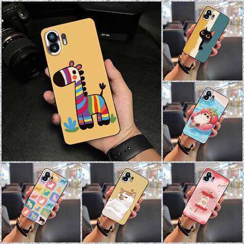 适用Nothing Phone2手机壳CPQ萌搞怪男女款潮流情侣质感硅胶数码创意软壳散热可爱全包边个性萌宠趣味纯色