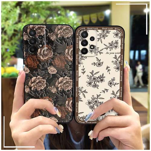 适用三星A23/4G/5G/SM-A235F/A236手机壳女创意涂鸦青春油画软壳