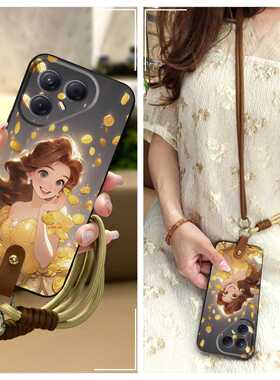 适用Tecno Pova7 5G/LJ7手机壳腕带青春数码双色手提挂绳全包边