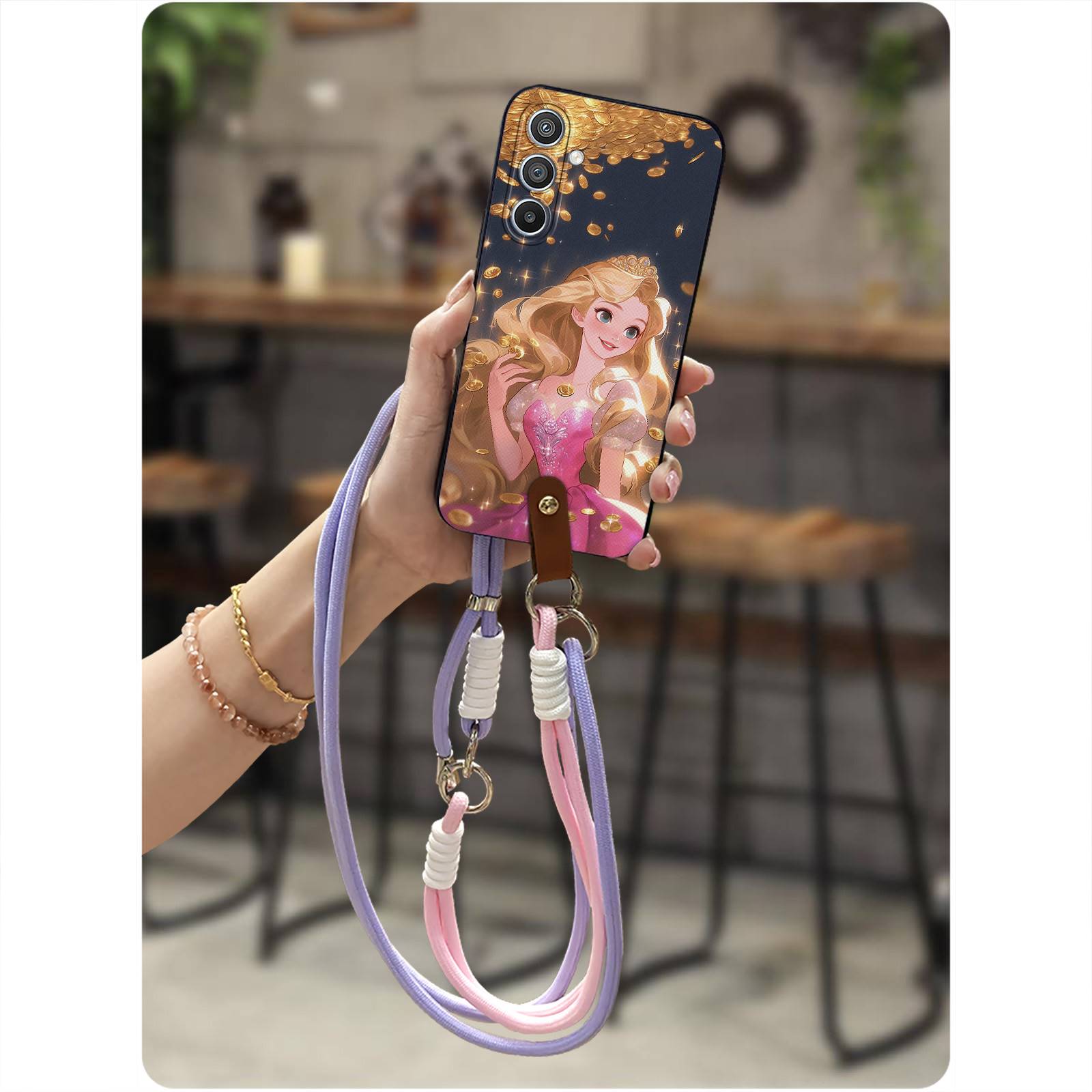 适用三星A54 5G/SM-A546V/U/B手机壳创意可爱硅胶手提潮流卡通