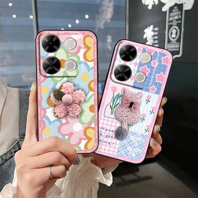 适用Itel P65/P671L手机壳硅胶数码纯色情侣立体男女款青春毛绒