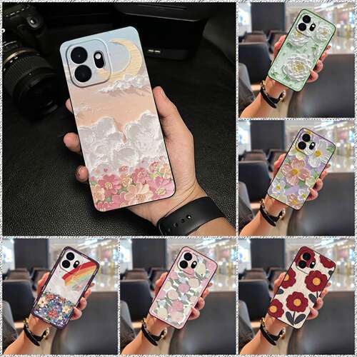 适用1+15T/OnePlus15T/一加15T手机壳可爱情侣女简约卡通青春油画防尘动漫散热奢华质感软壳数码花新款涂鸦