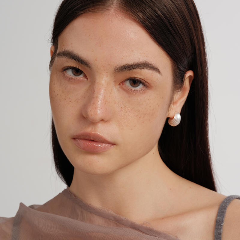 【CnHnOn脂肪商店】小众设计海螺曲线雕塑感贝壳简约质感耳钉耳环