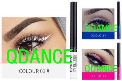 摩登舞蹈拉丁舞台妆化妆品哑光白色拉丁眼线液国标化妆眼影粉蓝色