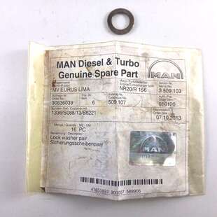 议价Par Arandela De Seguridad MPN 509.107 Para Turbocompreso