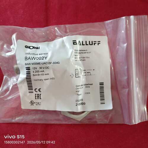 议价全新巴鲁夫BALLUFF电感式接近开关，BAW002Y型号B