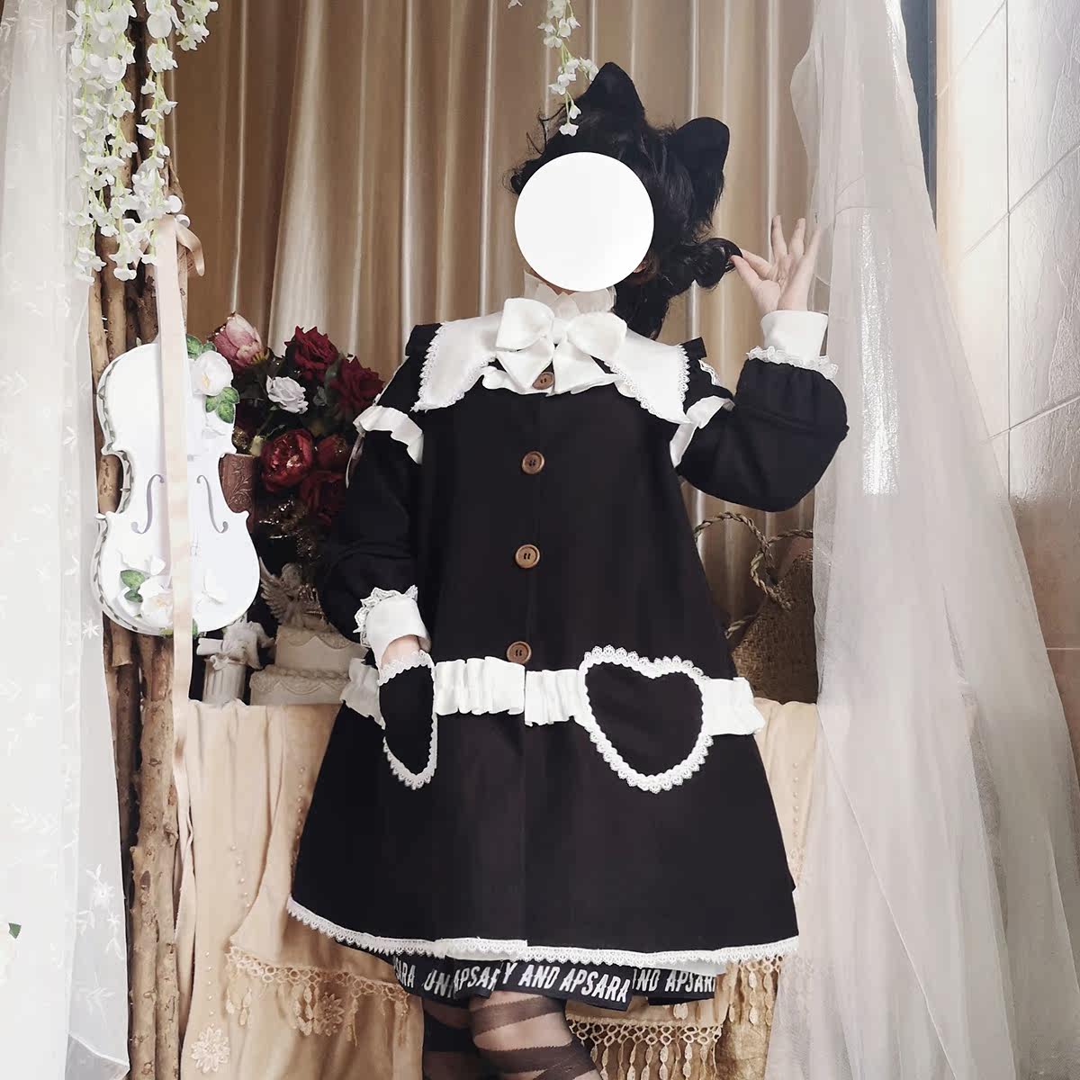 三月兔Lolita大衣 定制 羊毛100双面呢大衣