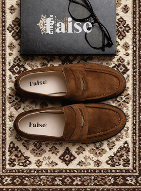 L'aise丨Capri Cuff 羊反绒经典百搭金币单鞋便士鞋复古乐福鞋女