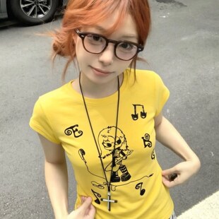 多巴胺y2k正肩短袖t恤女夏季2026新款辣妹修身显瘦轻亚比短款上衣
