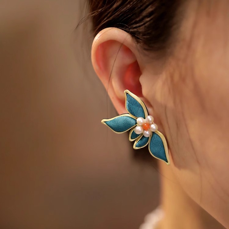 盘扣旗袍耳饰高级感大气国风耳钉