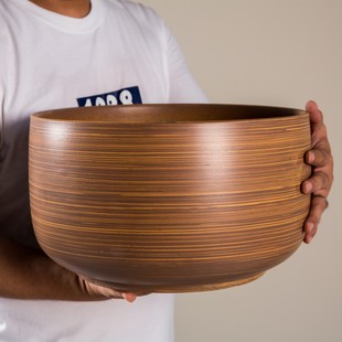 现代简约大口径矮胖陶瓷花盆阳台种植多肉蕨类蝴蝶兰植物透气扁盆