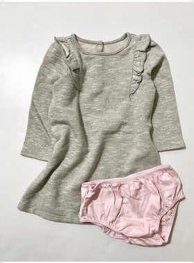 GYMBOREE/金宝贝儿童外套女童小童灰色T恤2件套 18-24个月