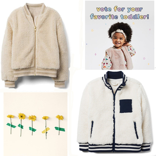 新款毛绒外套 JJ金宝贝羊羔毛绒 拉链外套卫衣毛毛外套白红色现货