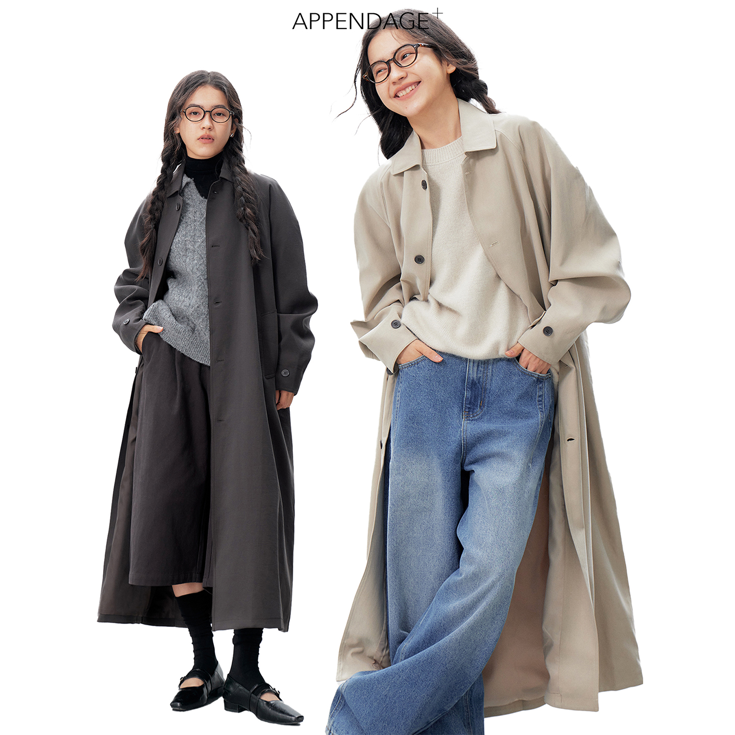APPENDAGE 原创风衣2025新款今年流行爆款早秋简约高级感长款女装