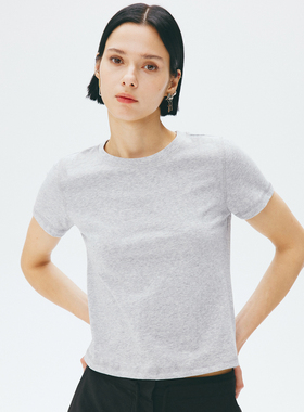 APPENDAGE小众设计感轻薄T恤上衣2025夏季新款重磅宽松显瘦短袖女