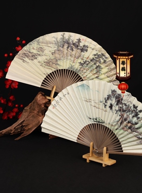 戏曲纸扇8寸中国风油竹古风扇子