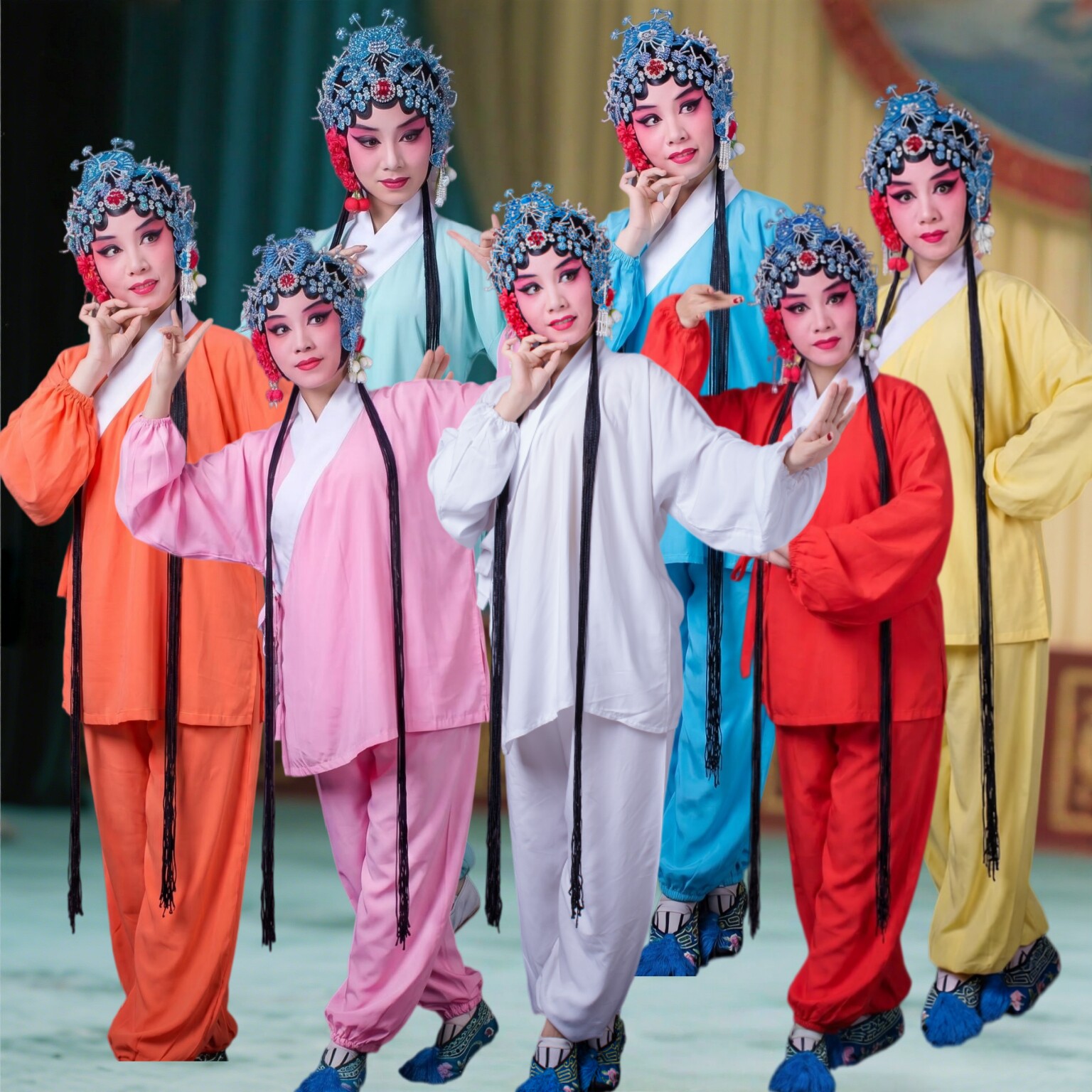 京越剧青衣花旦白色打底小水衣