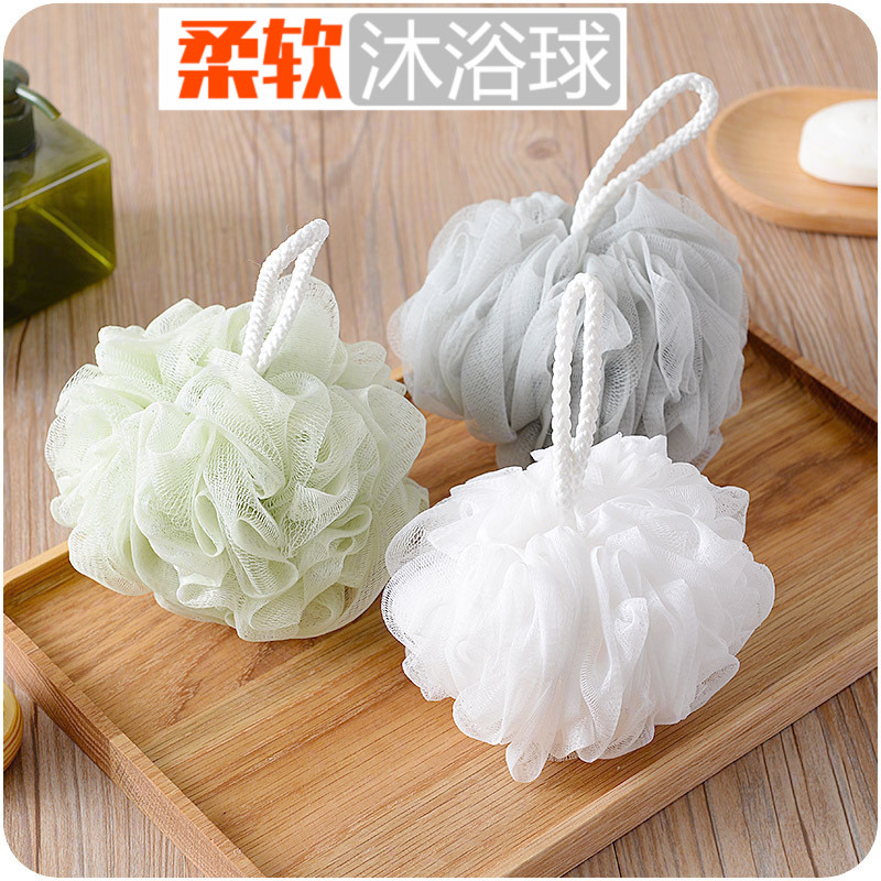 沐浴球可挂式起泡沐浴球柔软浴花澡花加厚洗澡沐浴花球搓背洗澡球