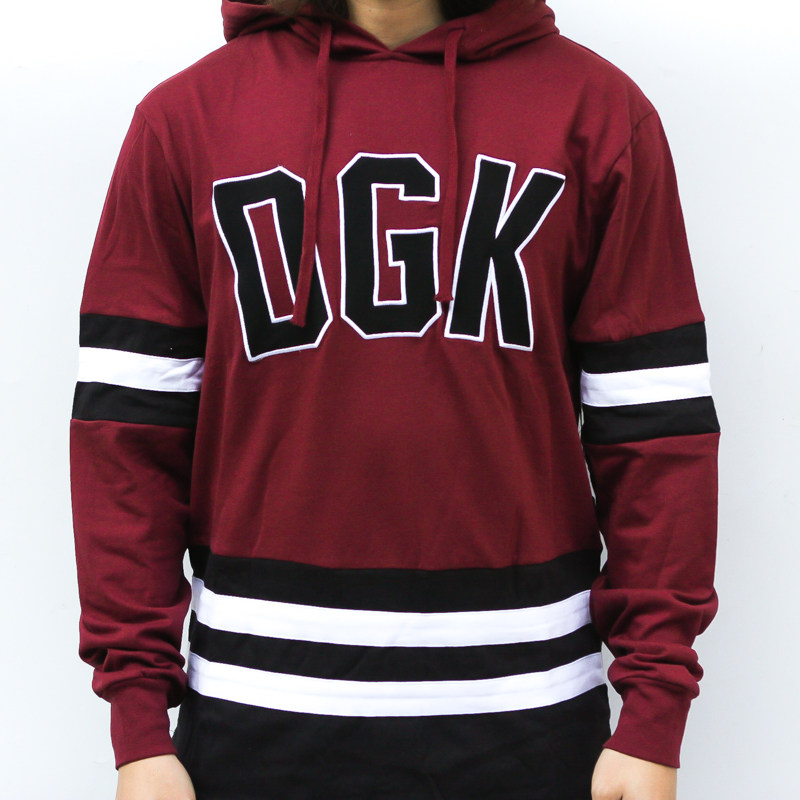DGK Hockey Custom L/S Hooded 纯棉连帽卫衣 美国进口现货