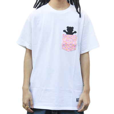 GRIZZLY 冬甩小熊LOGO 口袋 纯棉短袖TEE 美国进口现货