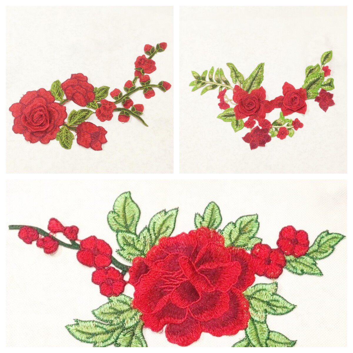 刺绣立体花朵布贴女装演出服头花衣服装饰贴DIY彩色手缝贴布