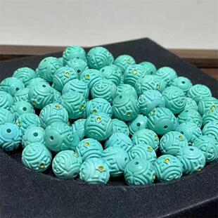 精工菱镁矿回纹珠diy配件手工编织手绳项链文玩佛珠时尚配饰品