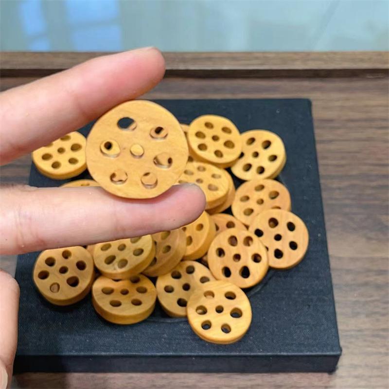 老山檀藕片手工DIY编织隔珠